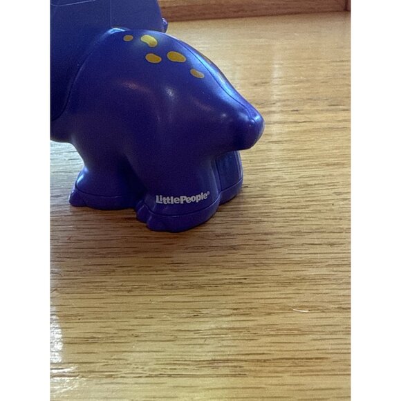 Fisher-Price Little People Purple Dinosaur Triceratops Toy Figure - Picture 5 of 5